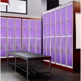 thumbnail image 4 of AdirOffice 72" Steel 2 Tier Large Metal Storage Locker w/2 Doors, Purple, 4 of 7