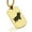 Gold, variant on Stainless Steel Pig Good Luck Charm Dog Tag Pendant Necklace