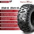 thumbnail image 2 of 4 WANDA ATV UTV Tires 27x9-12 & 27x11-12 for 16-17 Polaris General 1000 RZR 1000, 2 of 10