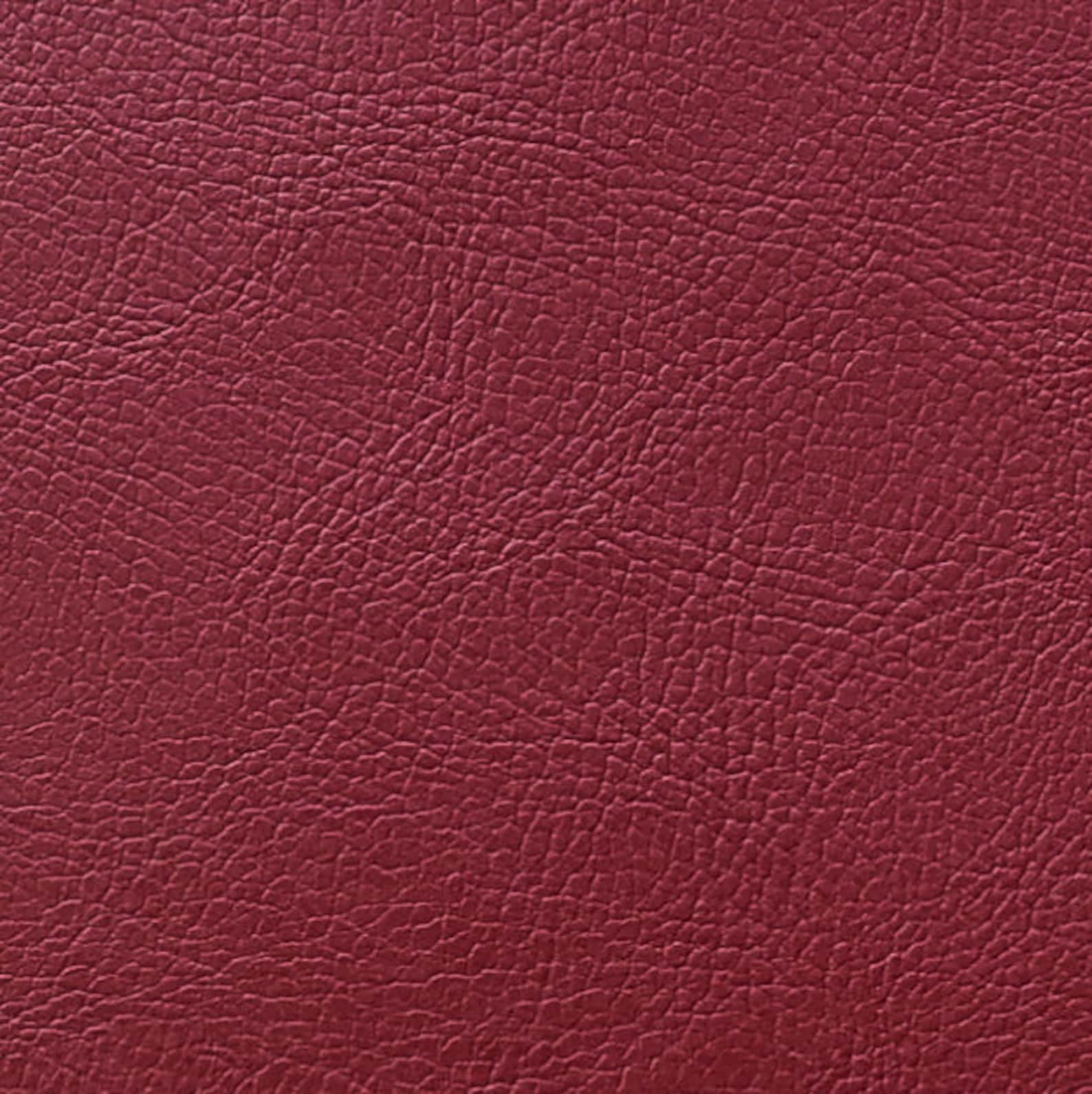Fabric Mart Direct 54" Wide Maroon Faux Leather By The Yard, 4 Continuous Yards 540 GSM 0.8mm Thickness Artificial Leather Fabric, Leatherette, Imitation Leather, Fashion Leather