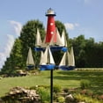 thumbnail image 4 of Decoración de Patio de metal Shamjiam Faro de verano con estaca Molino de viento de velero, 4 of 8