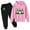 D-Pink, variant on Kids St Patricks Day Sweatsuits Hoodies Outfits for Girls Hooded Sweatshirts Long Sleeve Pullover Shamrock Clover LOVE Print Shirts and Casual Joggers