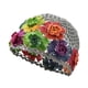 thumbnail image 2 of Gorro de crochet para mujer, transpirable, elegante, informal, ideal para fiestas, vacaciones y viajes. Gris, 2 of 9