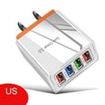 thumbnail image 2 of Fast Wall Charger, USB Charger Adapter, 4 Multi Port Fast Charging Station Power Base Block Plug Cube Brick for iPhone 14 SE 13 12 11 Pro, Samsung, 2 of 6