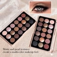 thumbnail image 5 of Paleta de sombras de ojos de 18 colores: nacarado, mate, brillo fino, brillo, tonos tierra, duradero, alto rendimiento, 5 of 5