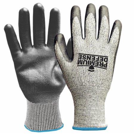 

Big Time Products Mens Premium Defense Large Gray Cut Resistant Glove