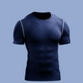 thumbnail image 2 of Men's Compression Short Sleeve T-Shirt Athletic Base Layer Cool Dry Workout Shirts Sports Running Tops, 2 of 7