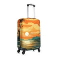 thumbnail image 3 of Uemuo Tropical Sunset Paradise Printed Washable Luggage Cover - Fashion Suitcase Protector Fits 18-32 Inch Luggage -Medium, 3 of 9
