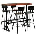 thumbnail image 1 of vidaXL Bar Set 5 Piece Solid Reclaimed Wood Multicolour, 1 of 5