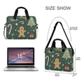 thumbnail image 3 of FORMRS 16" Laptop Bag Carrying Sleeve Case with Handle Travel Shoulder Briefcase, Christmas Gingerbread, 3 of 8