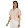 thumbnail image 3 of Moomaya Womens Peter Pan Lace Collar Top Plain Jersey Short Casual Tshirt, 3 of 8