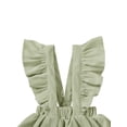 thumbnail image 4 of Qmyliery Toddler Baby Girl Suspender Skirt, Ruffle Strap Solid Color Backless Overall Skirt, 4 of 9