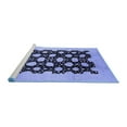 thumbnail image 2 of Ahgly Company Machine Washable Indoor Rectangle Oriental Blue Traditional Area Rugs, 3' x 5', 2 of 4