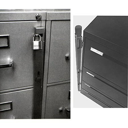abus 07040 lock bar for 4 drawer file cabinet - walmart