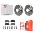 thumbnail image 1 of Transit Auto Rear Disc Brake Rotors and Semi-Metallic Pads Kit for Car Hyundai Kona Kia Seltos K8S-104270, 1 of 11
