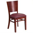 thumbnail image 1 of Flash Furniture Lacey Restaurant Dining Chair in Mahogany and Burgundy, 1 of 4