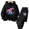thumbnail image 5 of Conjunto de sudadera con capucha de Stitch Kawaii de marca, sudadera con capucha Later, jersey de manga larga de Sonic, conjunto de chándal para niño y niña, 5 of 5