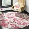thumbnail image 2 of SAFAVIEH Skyler Joisse Distressed Area Rug, Pink/Ivory, 4' x 4' Round, 2 of 6