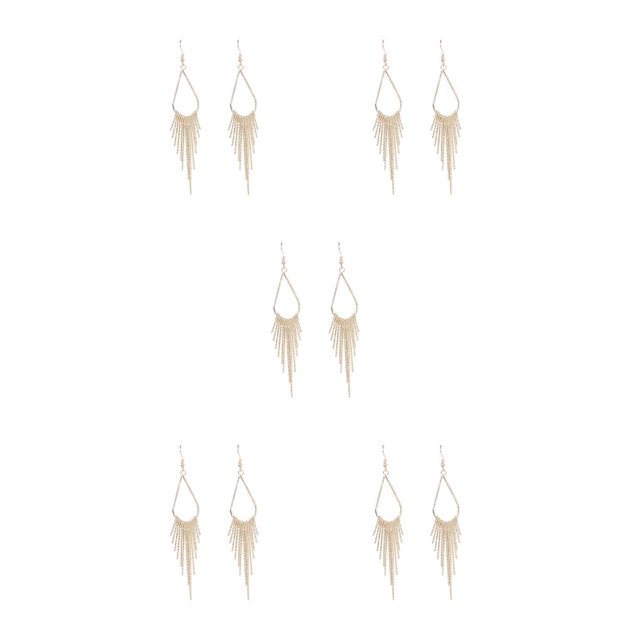 Qarigey 1 par de pendientes colgantes ahuecados en forma de gota de agua, accesorios de joyería, decoraciones clásicas de moda para mujer, pendientes Type2 NO2 Qarigey CBP372295