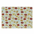 thumbnail image 1 of Modern Cutting Board, Fruits Pomegranate Orange Juice Kitchen Lemon Yummy Food Illustration, Decorative Tempered Glass Cutting and Serving Board, Small Size, Apricot Ruby, by Ambesonne, 1 of 1