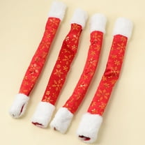 RENACLIPY Kitchen Appliance Covers Red Plush 4Pcs