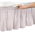 thumbnail image 2 of 100% Egyptian Cotton 1 PCs Wrap Around Bed Skirt 18 inches (Pink,Twin), 2 of 5