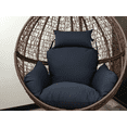 thumbnail image 4 of SK CHUMRA Egg Chair Cushion Hanging Basket Chair Pads Wicker Rattan Hanging Seat Cushion Nonslip Soft Headrest & Armrest Outdoor Porch Backyard UV Resistant Patio Hammock Swing Cushions (Navy Blue), 4 of 4