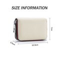thumbnail image 4 of Tarjetero RFID Laklulu Cartera de cuero para tarjetas de crédito con cremallera, 4 of 5