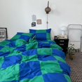 thumbnail image 2 of Juego de cama de algodón de rejilla simple, 2 of 3