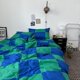 thumbnail image 2 of Juego de cama de algodón de rejilla simple, 2 of 3