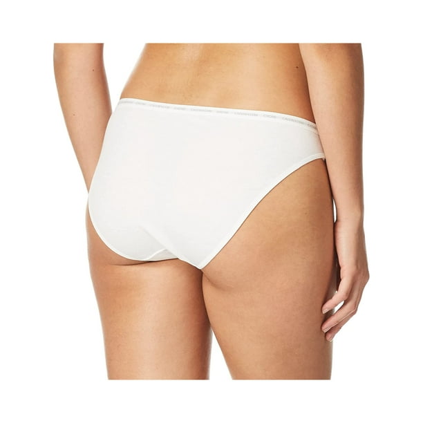 Calvin Klein Women's CK One Cotton Bikini Panty, White, L 