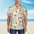 thumbnail image 4 of Lsque Fall Animals pattern Hawaiian Shirt for Men, Unisex Summer Beach Casual Short Sleeve Button Down Shirts-XX-Large, 4 of 9