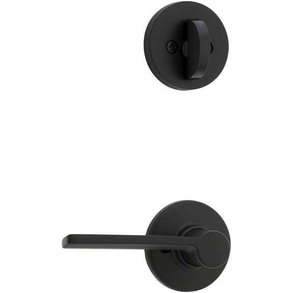 Kwikset 966Lrlrdtlh.Univ Ladera Left Handed Lever Single Cylinder Interior Pack - Black
