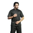 thumbnail image 2 of Toptie Unisex Black Chef Coat with Mesh Side Panels, 2 of 4
