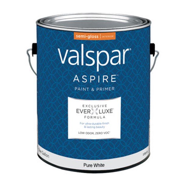 Valspar Aspire SemiGloss Tintable Pure White Tint Base Acrylic Latex