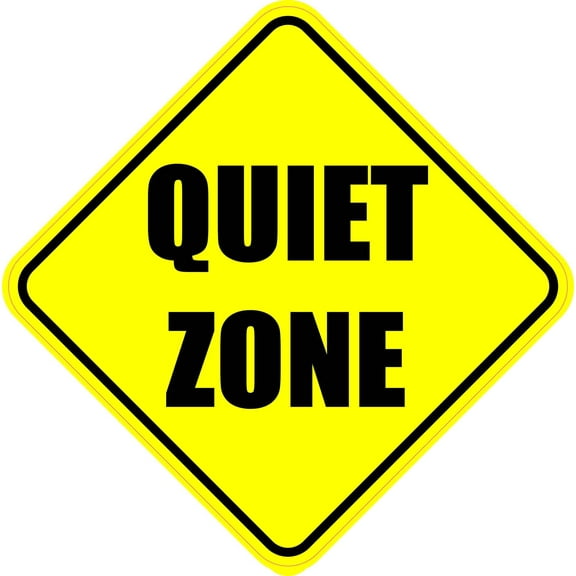 StickerTalk Quiet Zone Magnet, 6 inches x 6 inches