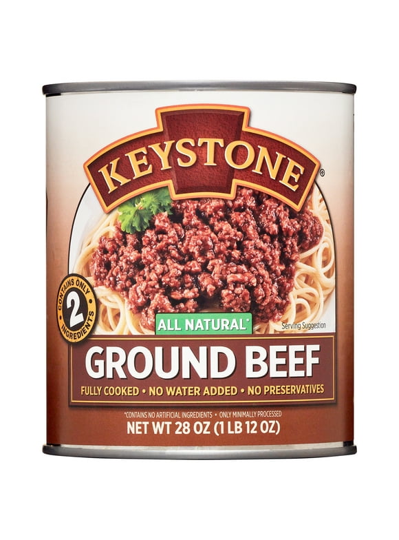 Keystone All Natural Ground Beef, 28 oz Can