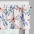 thumbnail image 3 of Ambesonne Animal Art Window Valance, Dragonfly Wings Art, 54" X 12", Pink Blue, 3 of 5