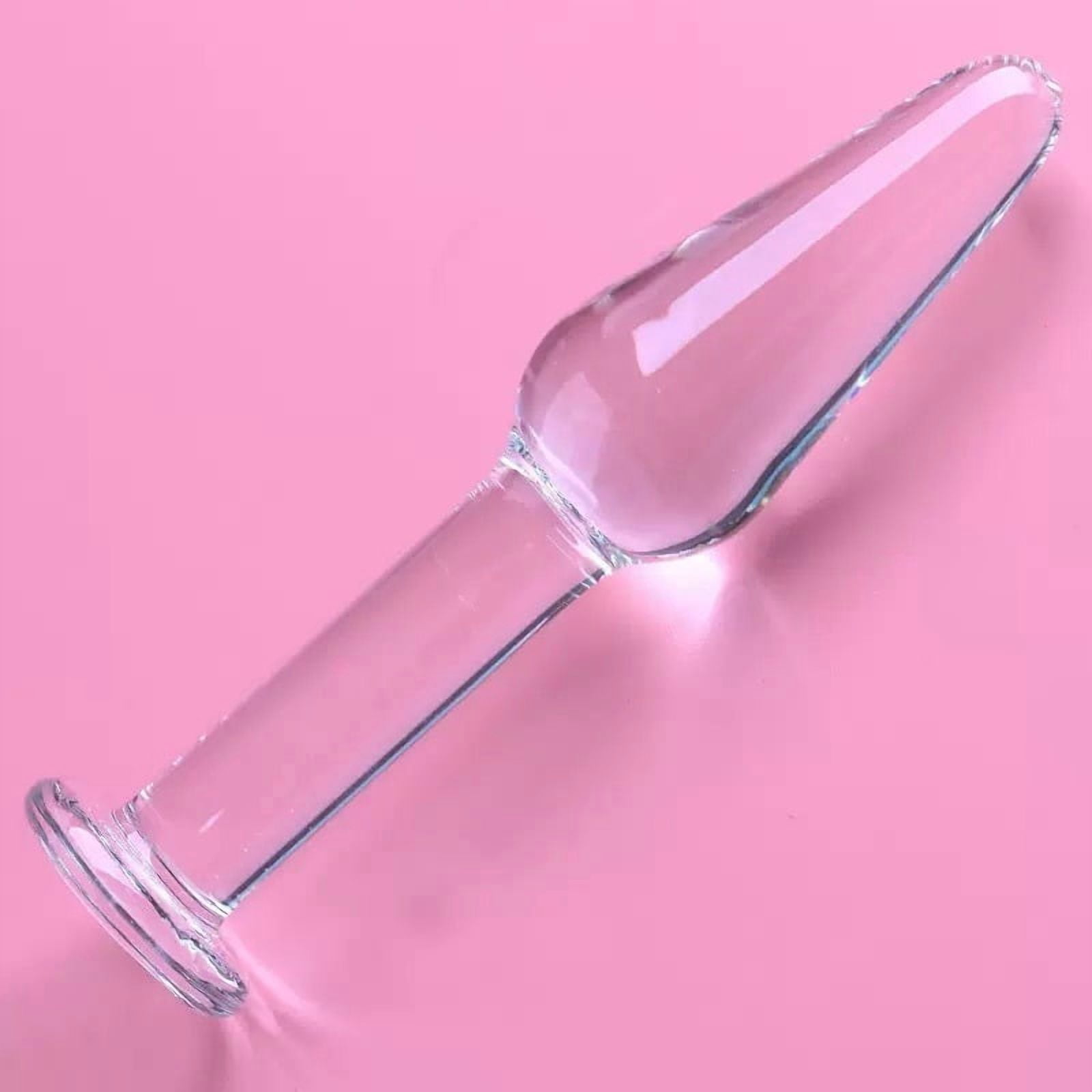 Mini Clear Glass Body Massager Crystal Personal Massage Wand for Beginner