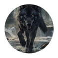 thumbnail image 4 of WYYP Wolf Stream Woods Round Table Cover 100% Polyester Fiber Great for Home Kitchen/Parties/Holiday Dinner White, 4 of 8