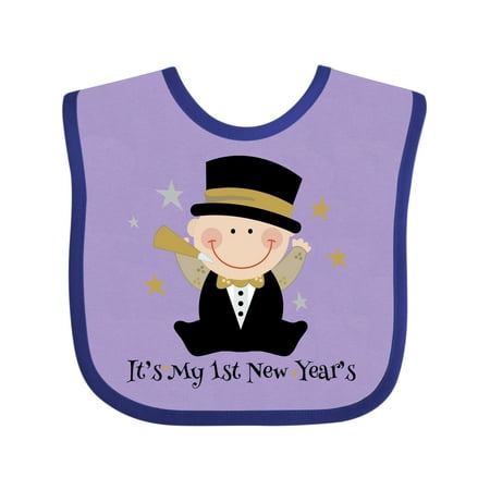 

Inktastic Baby s 1st New Year Gift Baby Boy Bib