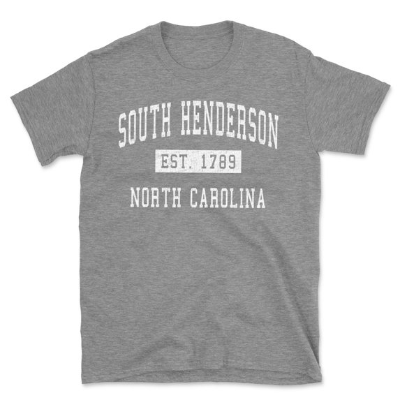 South Henderson North Carolina Classic Established Men's Cotton T-Shirt