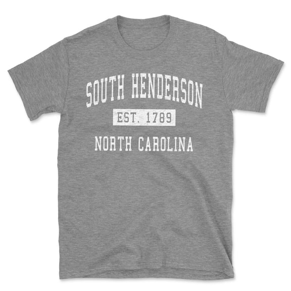 South Henderson North Carolina Classic Established Men's Cotton T-Shirt
