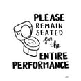 thumbnail image 3 of York, Leah 12x14 Black Modern Framed Museum Art Print Titled - Bathroom Etiquette III, 3 of 5