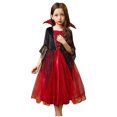 thumbnail image 3 of Vestido de vampiro de Halloween para niñas, disfraz de vampiro para cosplay, vestido de fiesta, disfraz de bruja mágica para niños, vestido elegante de bruja con tutú, 3 of 5