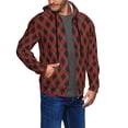 thumbnail image 2 of Honeii Argyle Plaid Print Hoodies for Men, Pullover & Full Zip, Breathable Zip up Hoodie, Sweatshirt-XX-Large, 2 of 5
