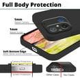 thumbnail image 5 of Compatible with Redmi 12C Case for Women Men, Ultra Slim Xiaomi Redmi 12C Phone Case Silicone Liquid Soft Shockproof Anti-Scratch Protective Cases (Black), 5 of 7
