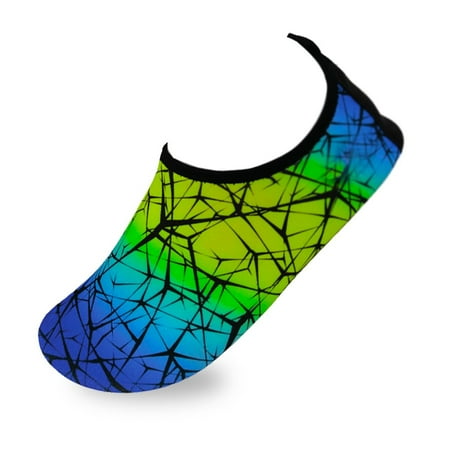 

Women s Flexible Aqua Socks Swim Shoes Summer Outdoor Shoes For Water Sports Pool Sea Beach Activities Abstract Blue 6-7