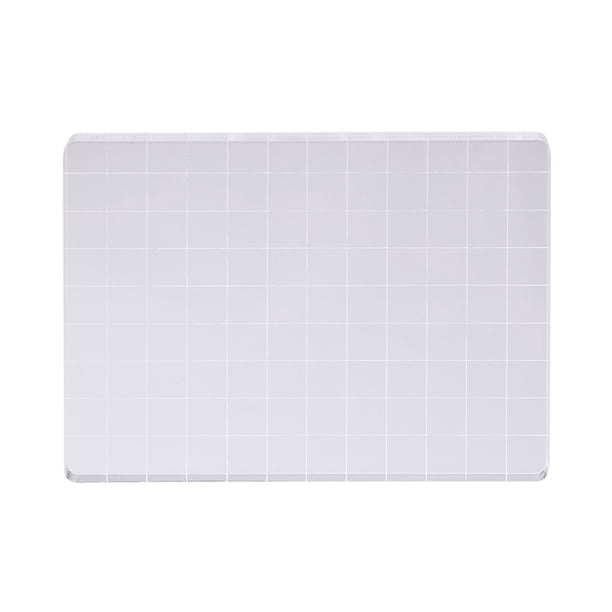 Juego Herramientas Transparente Bloque Sello Acrílico Con Artesanía Línea (9x12cm)