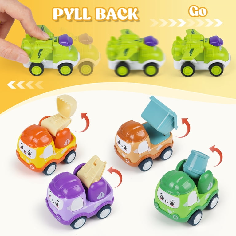Tepear Mini Pull Back Cars Set, 12 Pieces with Playmat photo 6